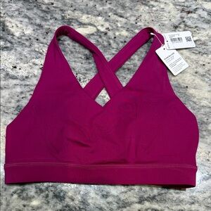 NWT Lululemon Athletica Cross-Back Sports Bra - magenta